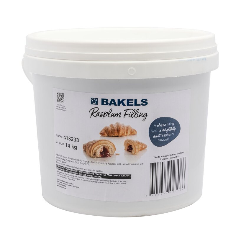 RASPLUM FILLING BAKELS 14KG PAIL