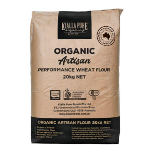 FLOUR WHITE ORGANIC ARTISAN KIALLA FOODS 12.5KG