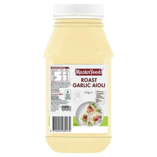 MASTERFOODS ROAST GARLIC AIOLI 2.2KG JAR
