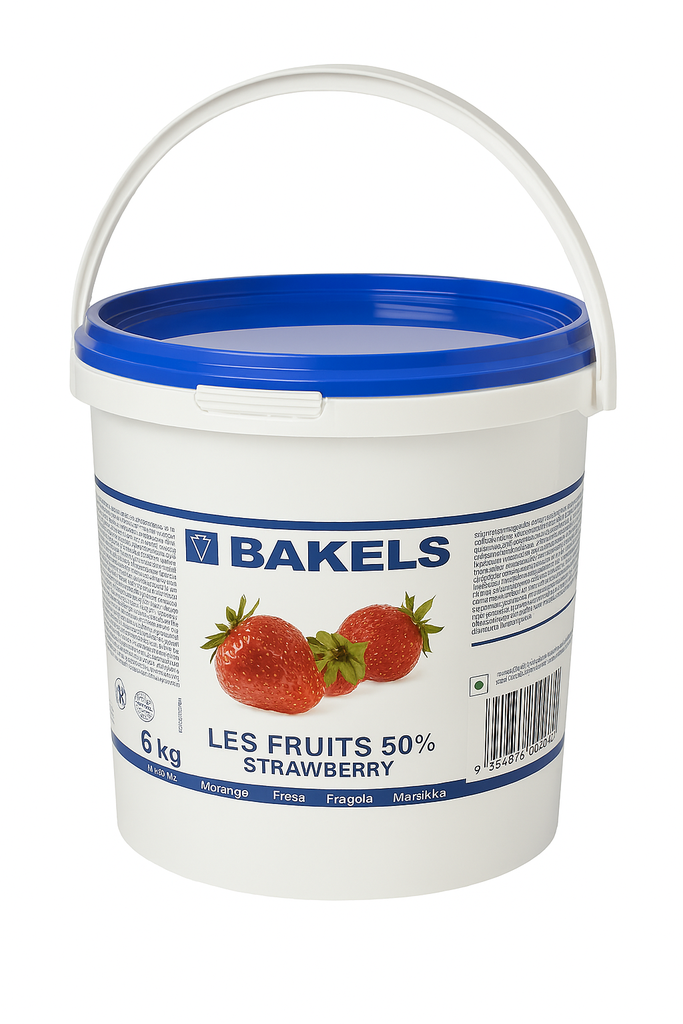 BAKELS STRAWBERRY FILLING FRUITS 50% 6KG