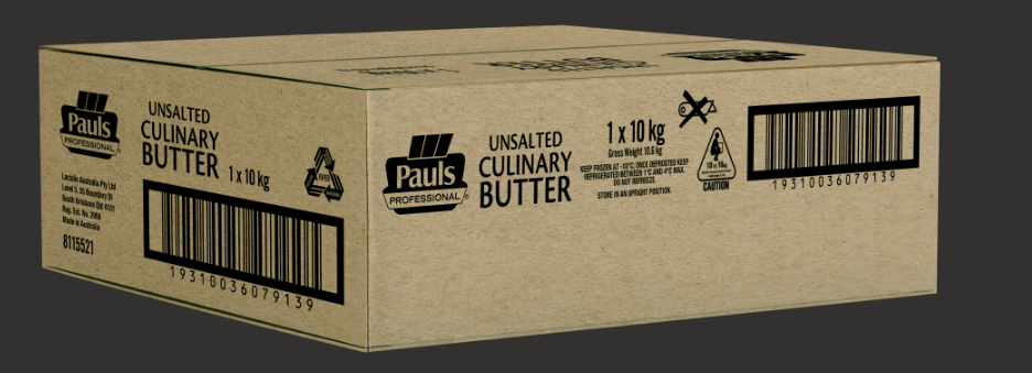 BUTTER BLOCK UNSALTED 10KG 