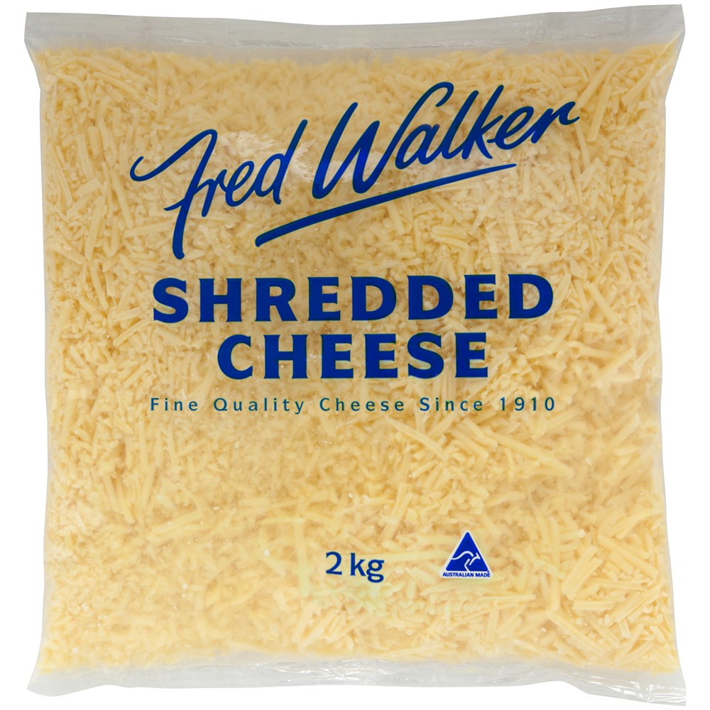 SHREDDED CHEESE FRED WALKER 2KG (6)