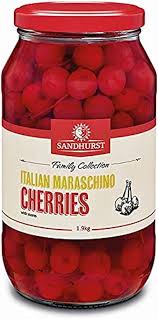 SANDHURST MARASCHINO CHERRIES 1.9KG