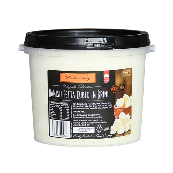 DANISH FETA CUBED 2KG