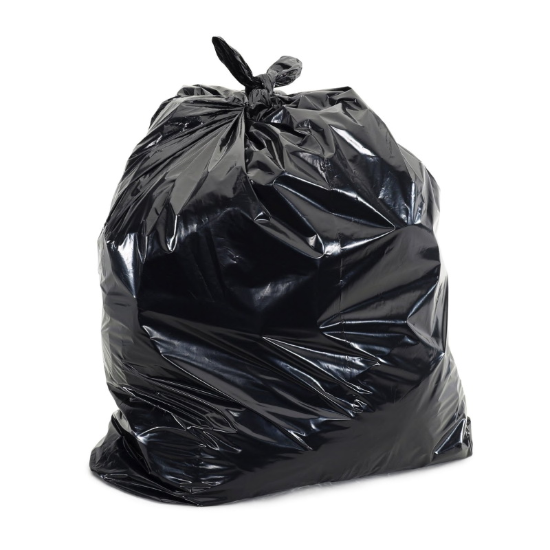 GARBAGE BAG HEAVY DUTY BLACK 80L ROLL 10 ROLLS CARTON