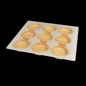 LRN ROUND GF BAKED SHELLS LARGE 80MM 45/CTN