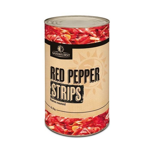 [REDPEPP] PEPPERS RED SLICED FIRE ROASTED 4.14KG A12 (3) PFRSST/A12