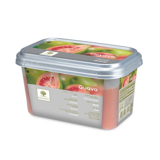[RAVIPURGUAV] GUAVA PUREE FRZ 1KG RAVIFRUIT