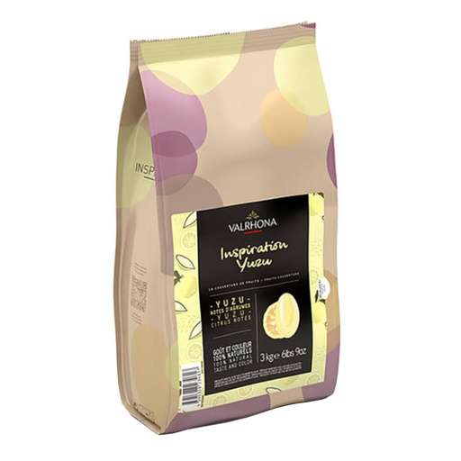 [YUZUCHOC] VALRHONA YUZU CHOC FEEVES 3KG BAG