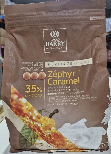 [CHCZ2.5] CHOCOLATE CARAMEL ZEPHYR 35% CACAO 2.5KG