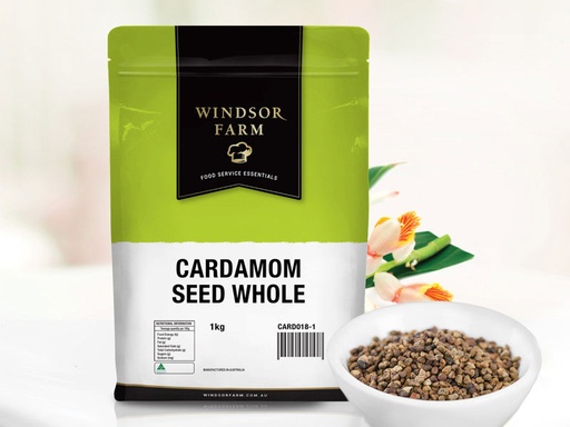 [CSW1WF] CARDAMOM SEED WHOLE 1KG WINDSOR FARM
