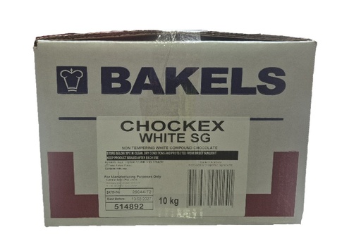[BAK514892] CHOCOLATE WHITE CHOCKEX SG BAKELS 10kg 514892