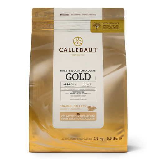 [CALLGOLD2.5] CHOCOLATE CALLEBAUT GOLD CALLETS 30.4% 2.5KG