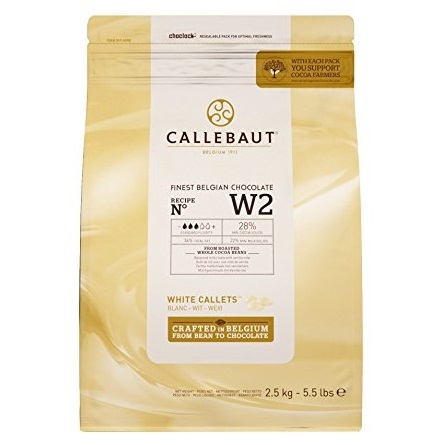 [CALLWHITE] CHOCOALTE CALLEBAUT W2 WHITE CALLETS 28% 2.5KG