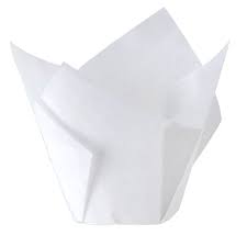 [CP30GP] MUFFIN PAPER / WRAP TULIP WHITE 60MMX30MM 250 PIECES/ SLEEVE GP PACKAGING OMT606-WP
