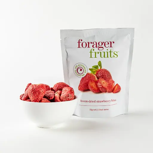 [FDSTR100F] FREEZE DRIED STRAWBERRY SLICES 100GM FORAGER