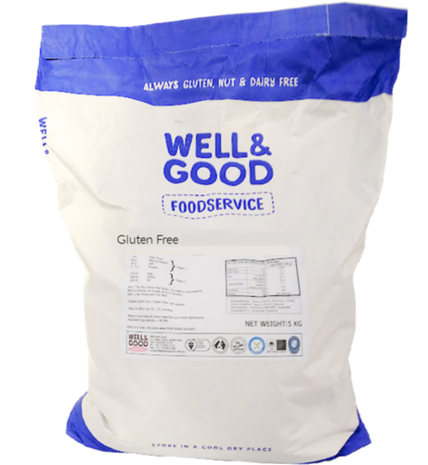 [GLUFRSPONG] CAKE MIX GLUTEN FREE SPONGE/MADEIRA/CUPCAKE MIX 15KG WELL & GOOD