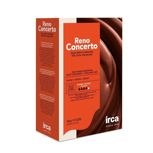 [IRCARENODARK10] IRCA RENO CONCERTO DARK CHOC 58% 2x5KG