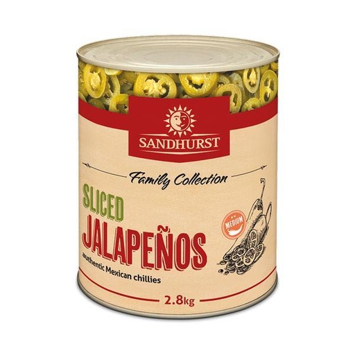 [JNSS2] JALAPENO NACHO SLICED S/HURST 2.8kg